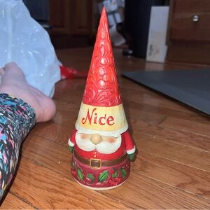 Enesco Jim Shore Heartwood Creek Naughty/Nice Two-Sided Gnome New # 6009185